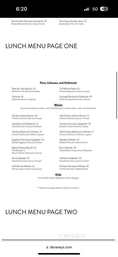 The Pizzeria...and Such - Barnesville, GA menu_pic