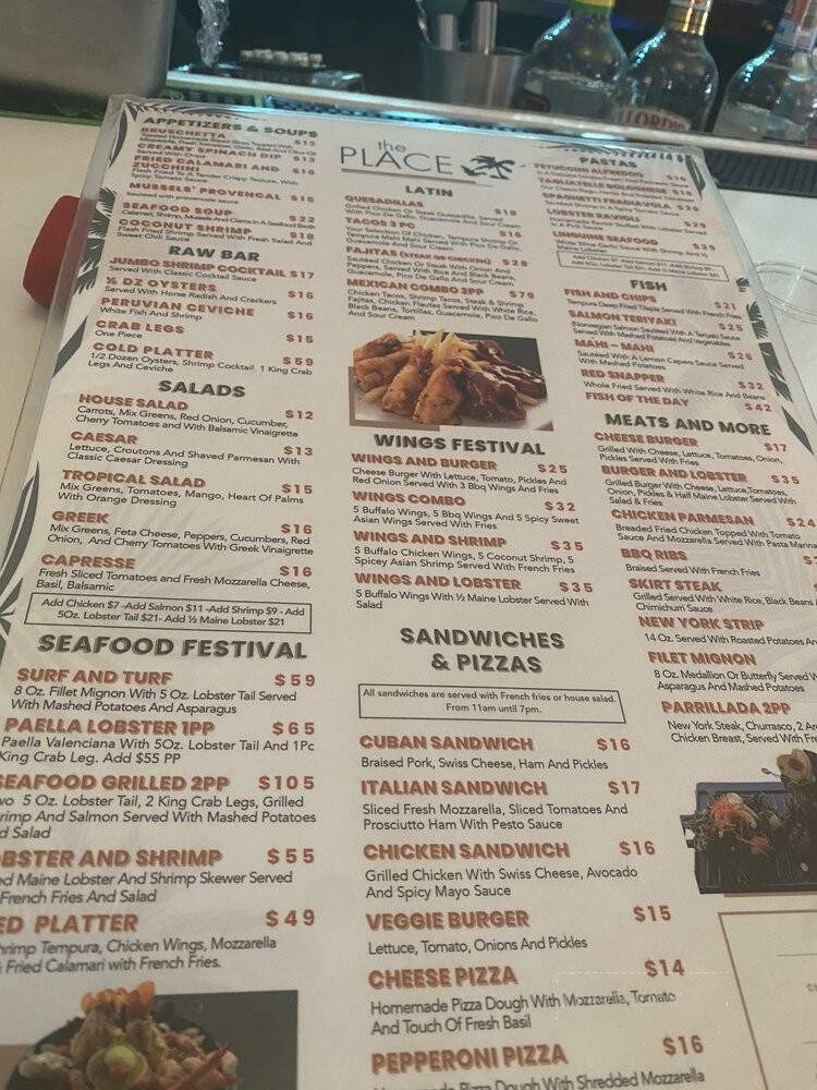 The Place - Miami Beach, FL menu_pic
