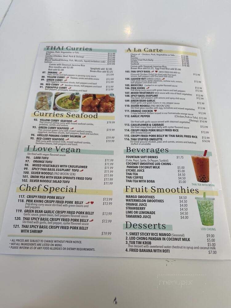 The Princess Asian Kitchen - Gardena, CA menu_pic