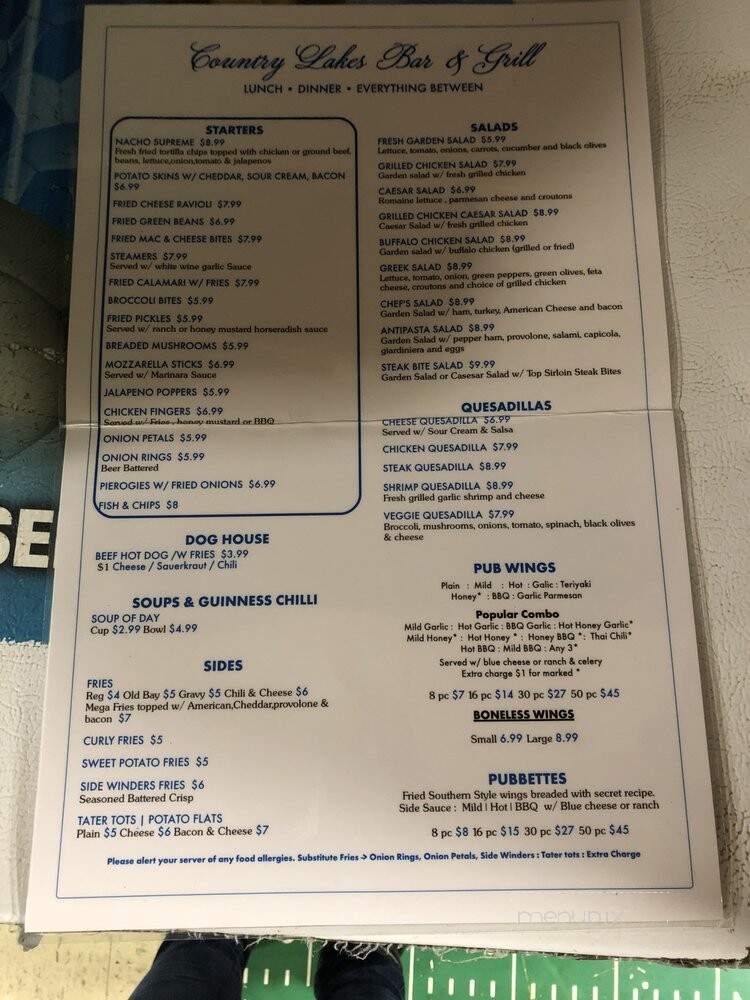 Country Lakes Pizza - Browns Mills, NJ menu_pic
