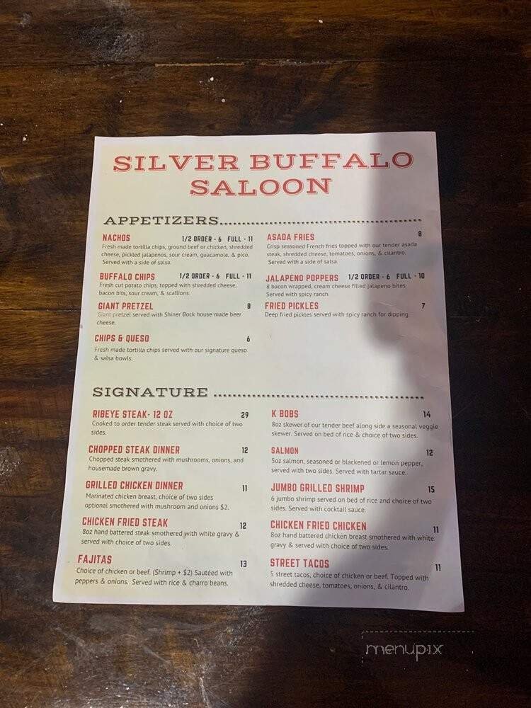 The Silver Buffalo Saloon - Buffalo Gap, TX