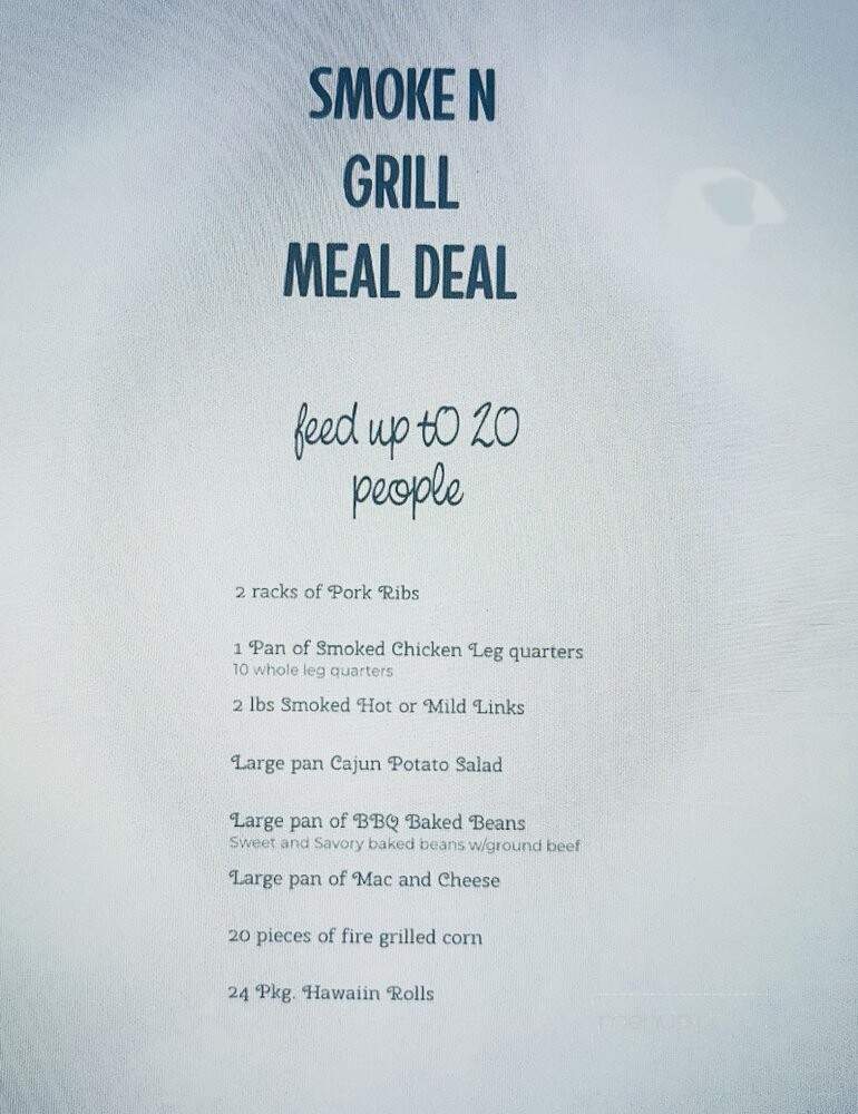The Smoking Grill - Claremont, CA menu_pic