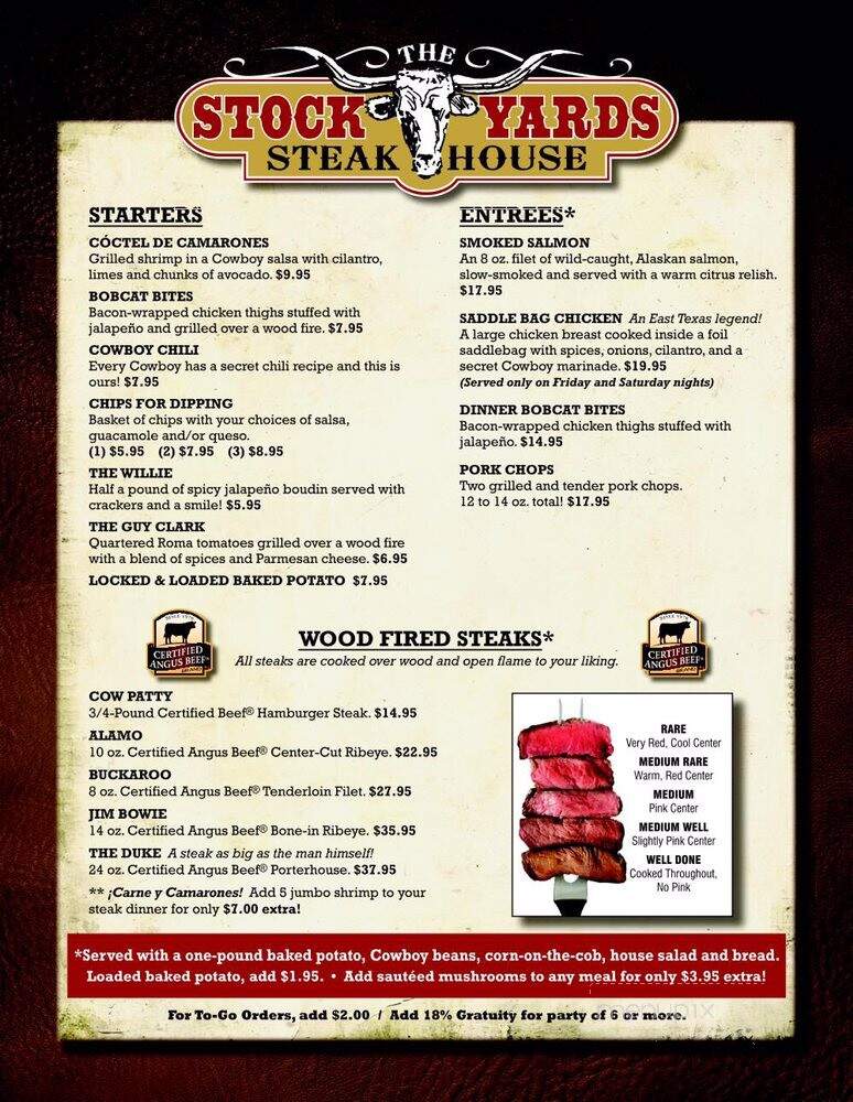 The Stockyards Steakhouse - Gladewater, TX