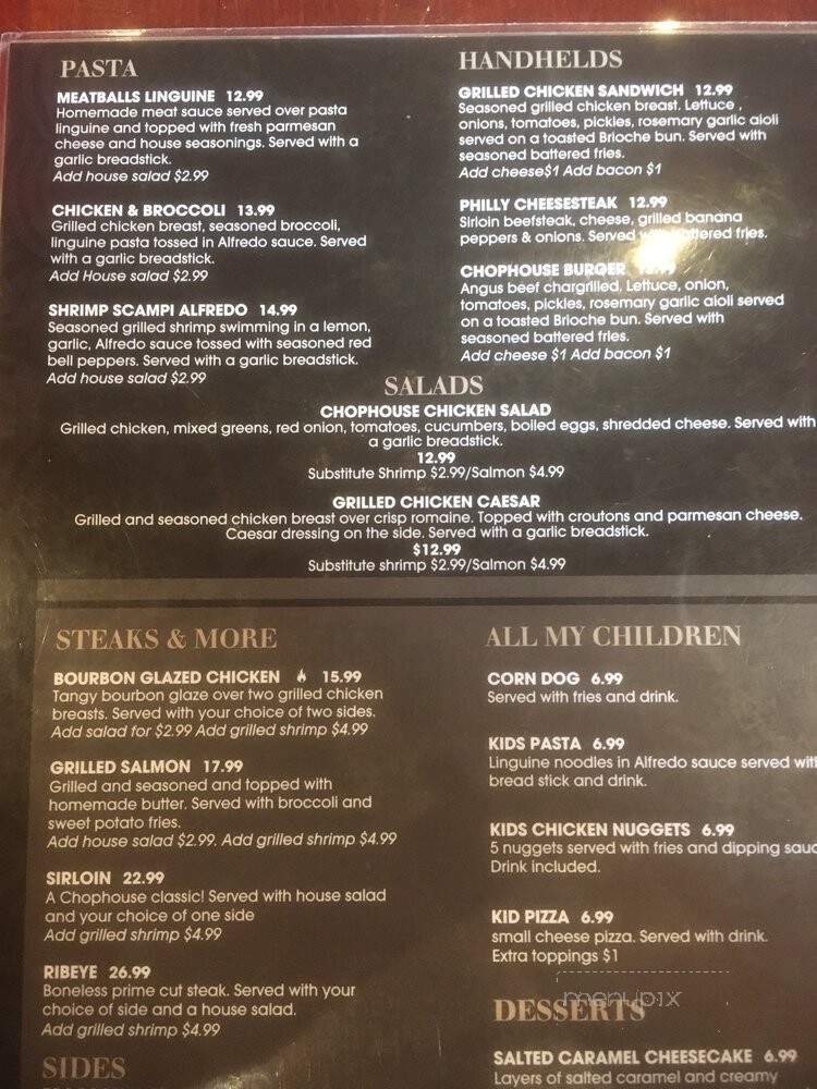The Strand Bistro - Jesup, GA menu_pic