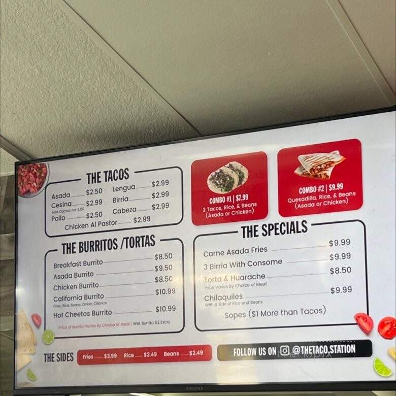 The Taco Station - Tustin, CA menu_pic