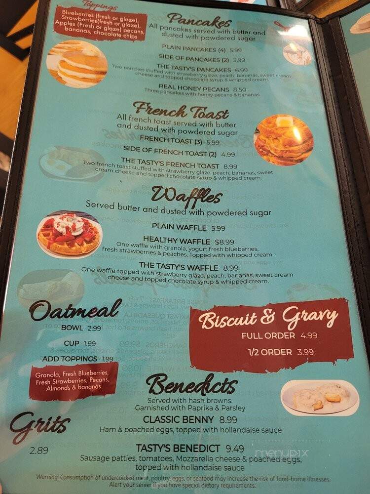 The Tasty Restaurant - Peru, IN menu_pic