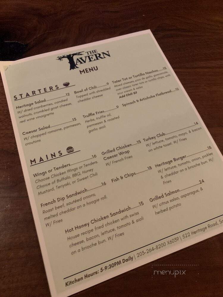 Shadrachs Restaurant & Pub - Southbury, CT menu_pic