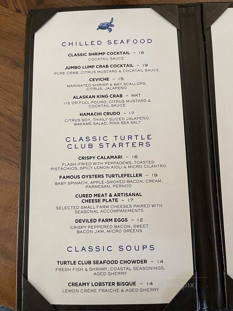 The Turtle Cafe - Naples, FL menu_pic