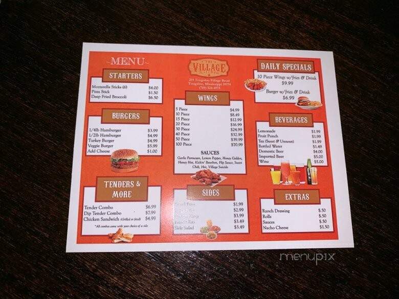 The Village Kitchen - Jackson, MS menu_pic