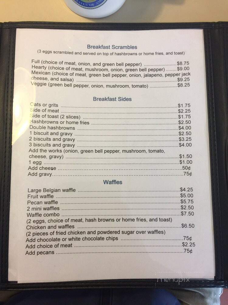 Waffles & More - Mount Vernon, IL menu_pic