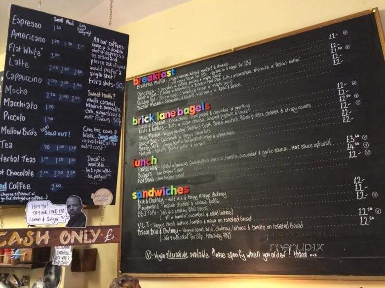 Bathurst Waiting Room Coffee Shop - Toronto, ON menu_pic