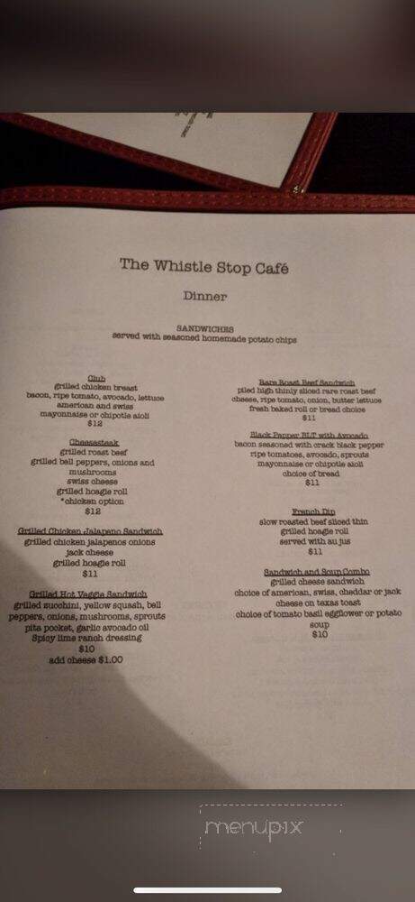 Whistle Stop Oasis - Nipton, CA menu_pic