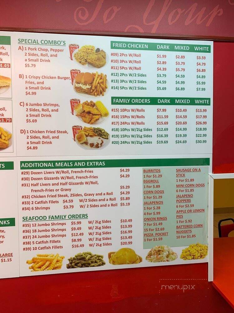 Thomas Fried Chicken - Duncanville, TX menu_pic