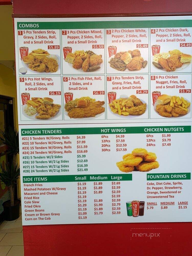 Thomas Fried Chicken - Duncanville, TX menu_pic