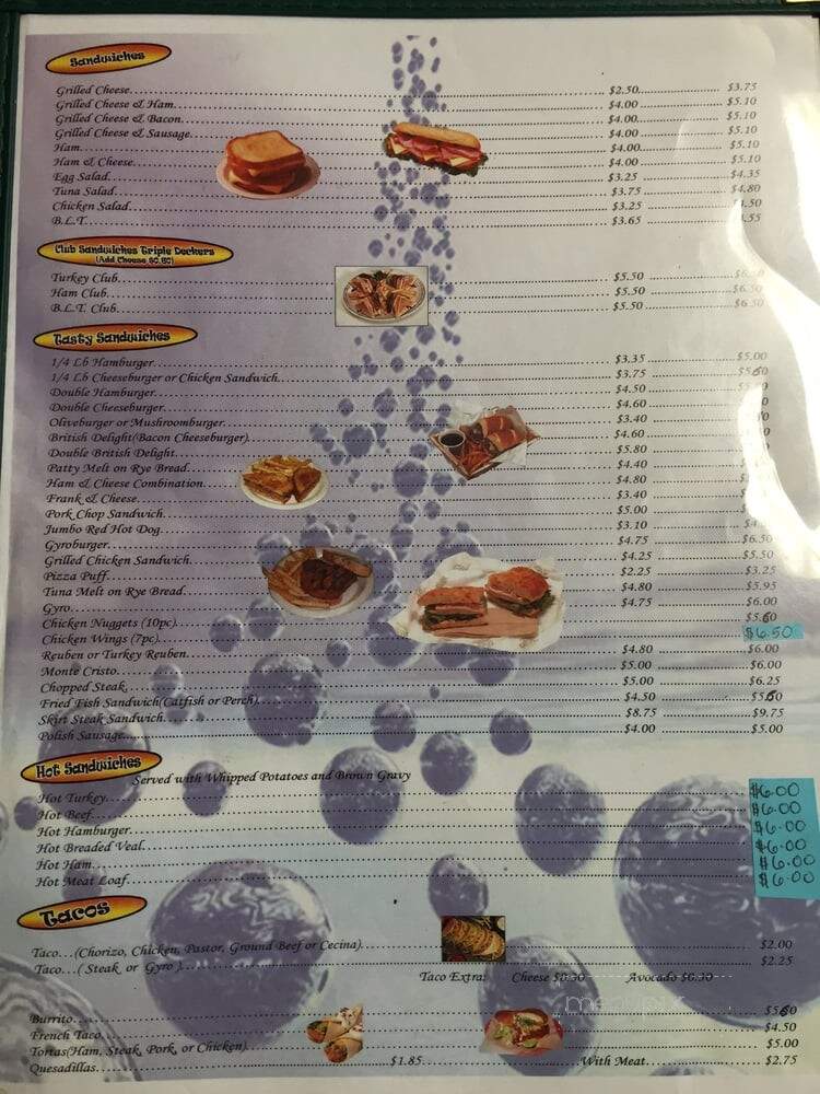 Thorndale West Cafe - Chicago, IL menu_pic