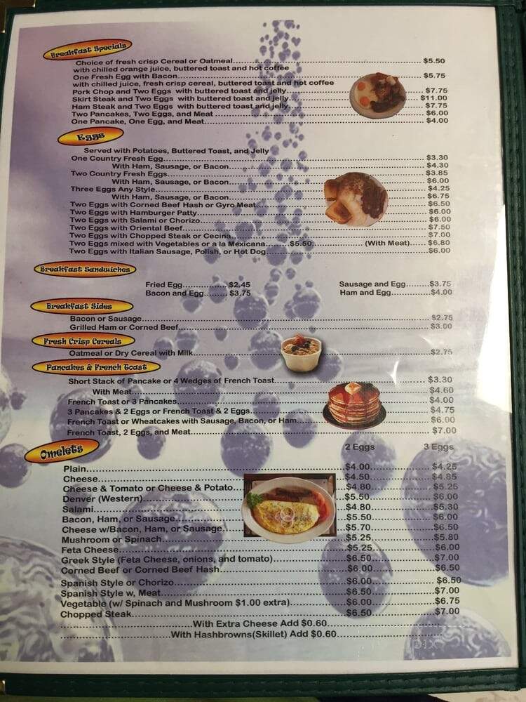 Thorndale West Cafe - Chicago, IL menu_pic