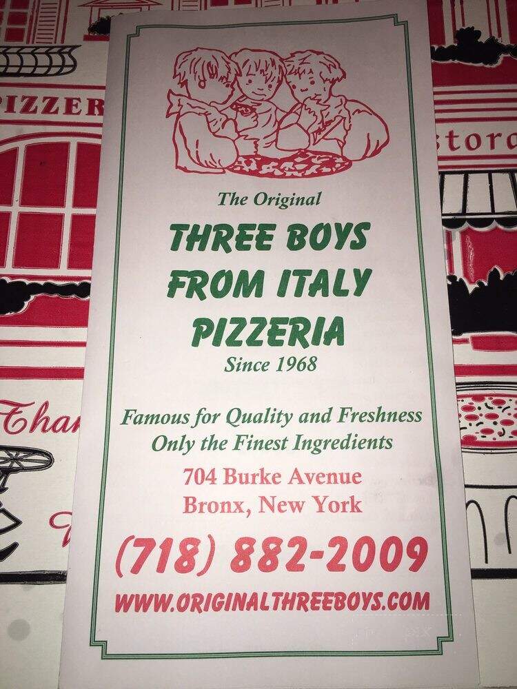 Three Boys From Italy - Bronx, NY