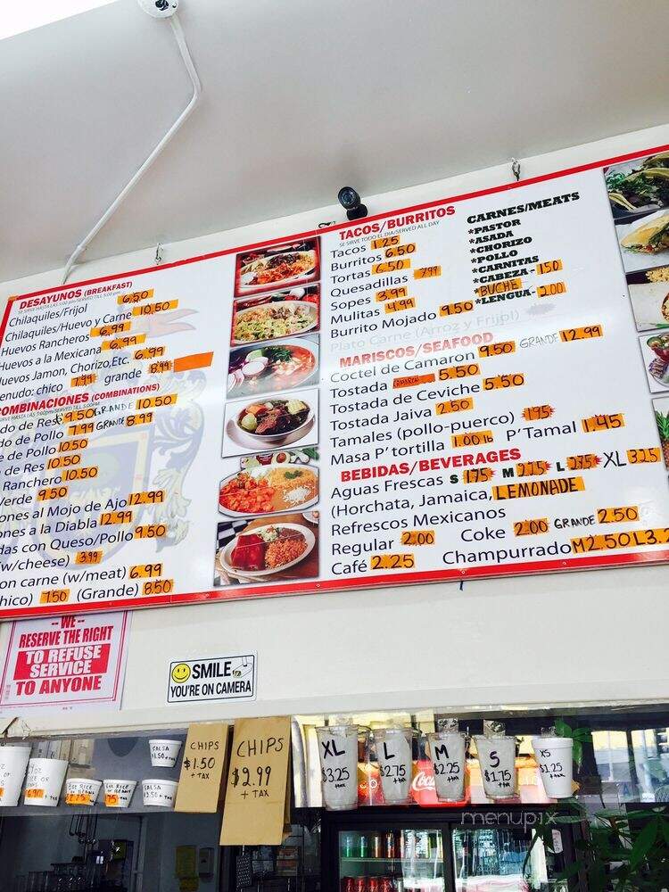 Lauritas Mexican Food - Gardena, CA menu_pic