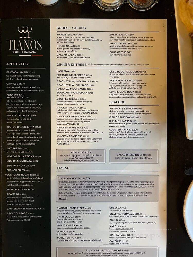 Tiano's Cucina Italiana - Daytona Beach, FL