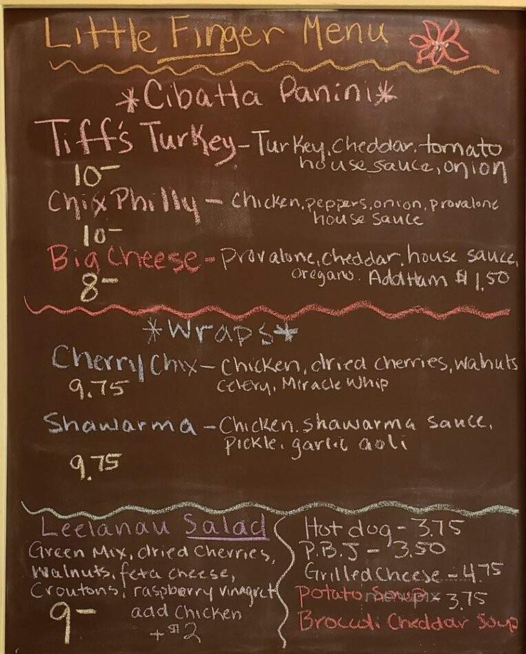 Tiffanys Cafe - Williamsport, PA menu_pic