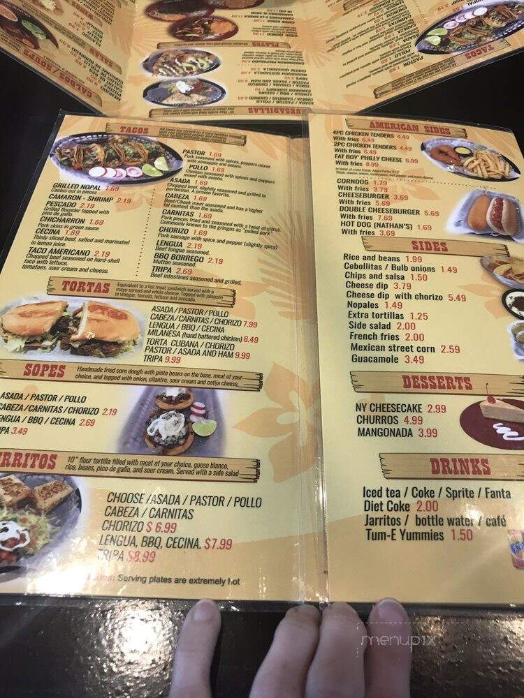 Tiki Taco - Summerville, SC menu_pic