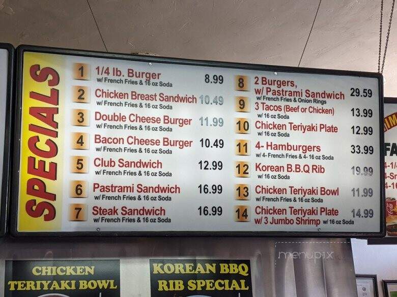 Jjs - Downey, CA menu_pic