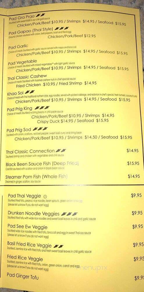 Tim Thai 2 - Gettysburg, PA menu_pic