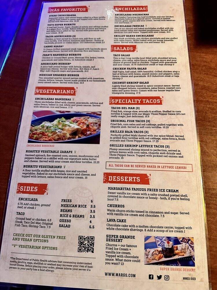 Tio Juan's Margaritas - Metuchen, NJ menu_pic