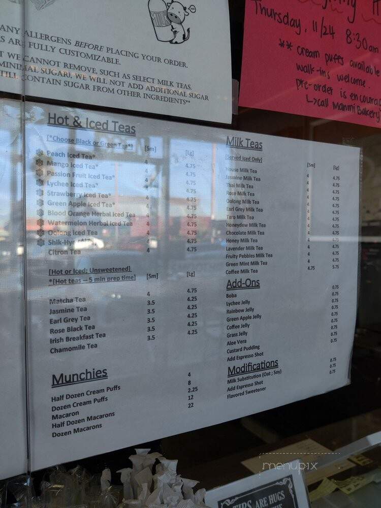 Tira Tea House - Garden Grove, CA menu_pic