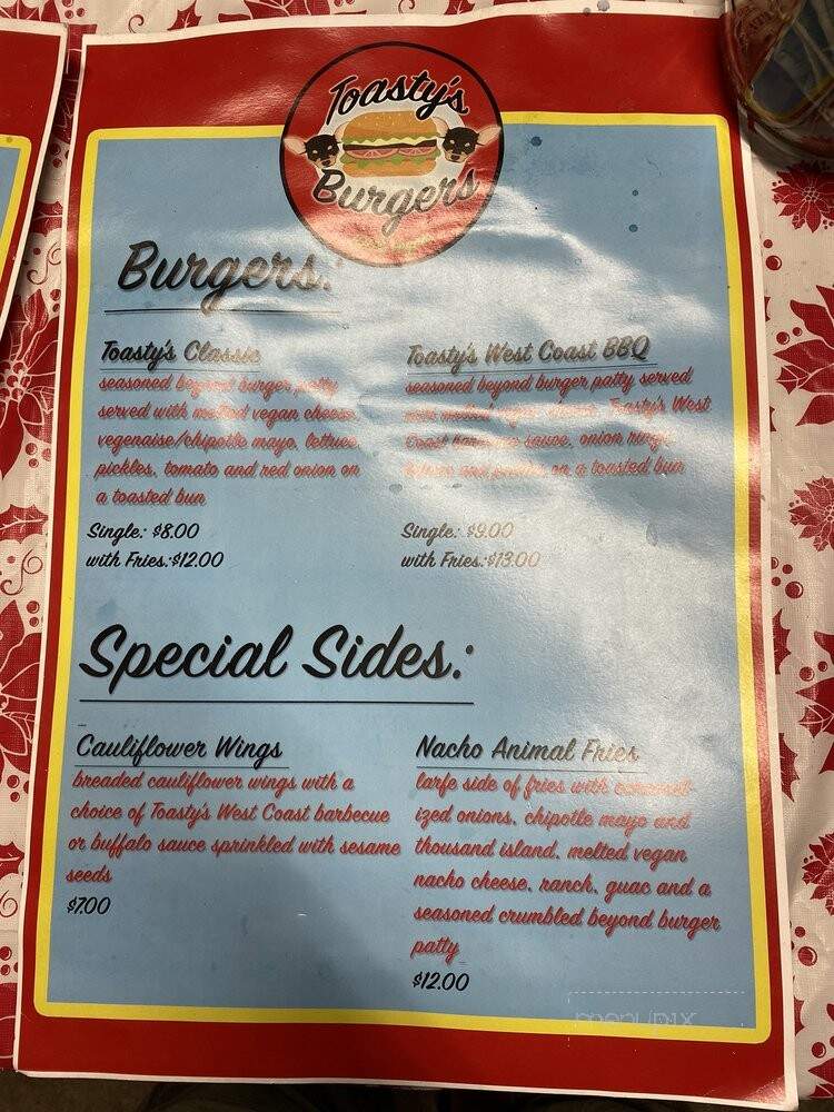 Toasty's Burgers - West Covina, CA menu_pic
