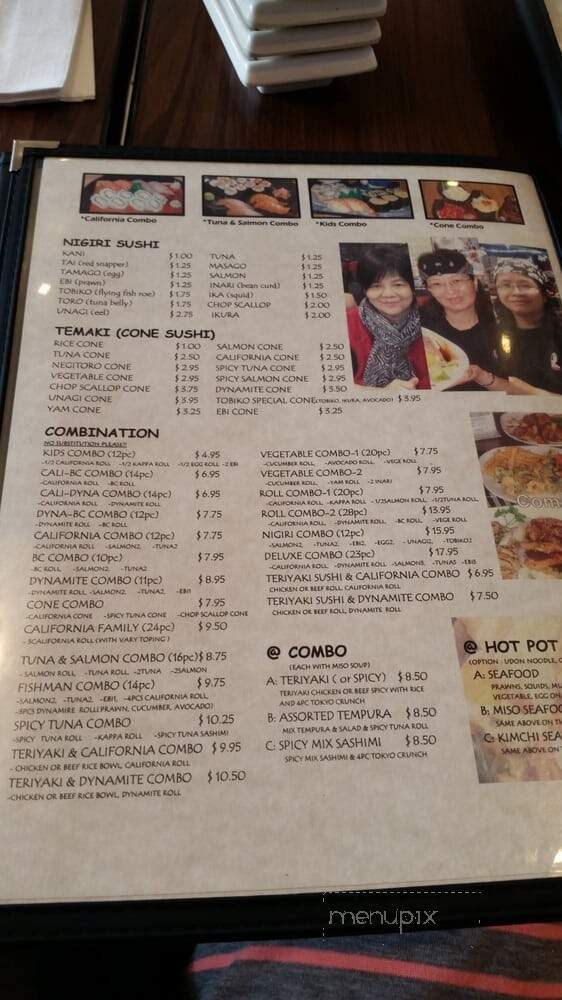 Tobiko Sushi - Surrey, BC menu_pic