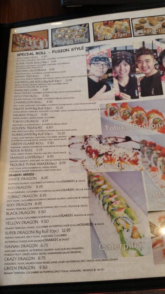Tobiko Sushi - Surrey, BC menu_pic