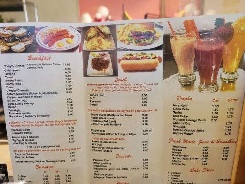 Tobys - East Hartford, CT menu_pic