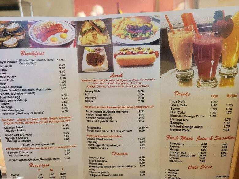 Tobys - East Hartford, CT menu_pic