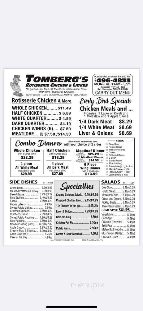Tombergs Rotisserie Chicken - Wellington, FL
