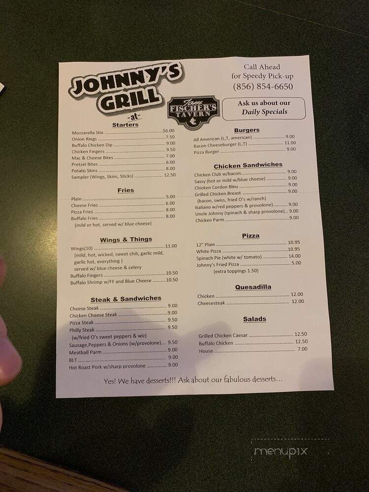 Johnny's Grill - Haddon Township, NJ menu_pic