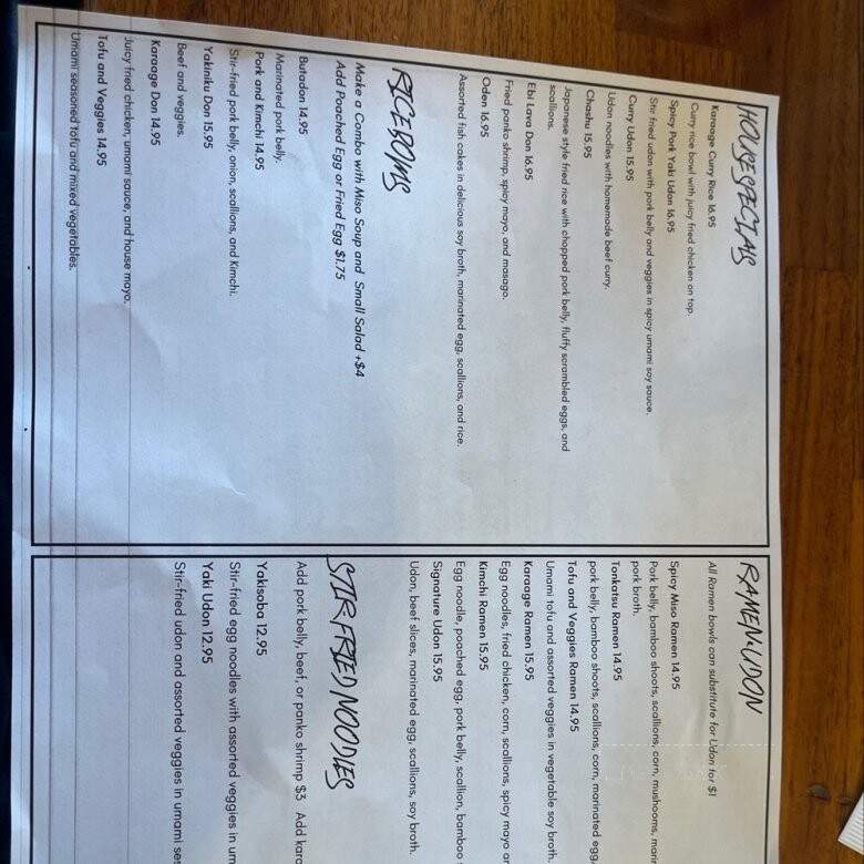 Tomo Japanese Street Food - Evanston, IL menu_pic