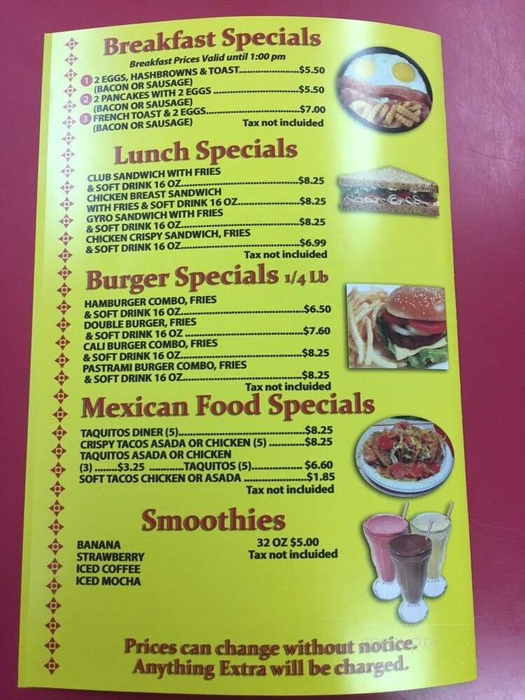 Tommies Jr Burgers - Sun Valley, CA menu_pic