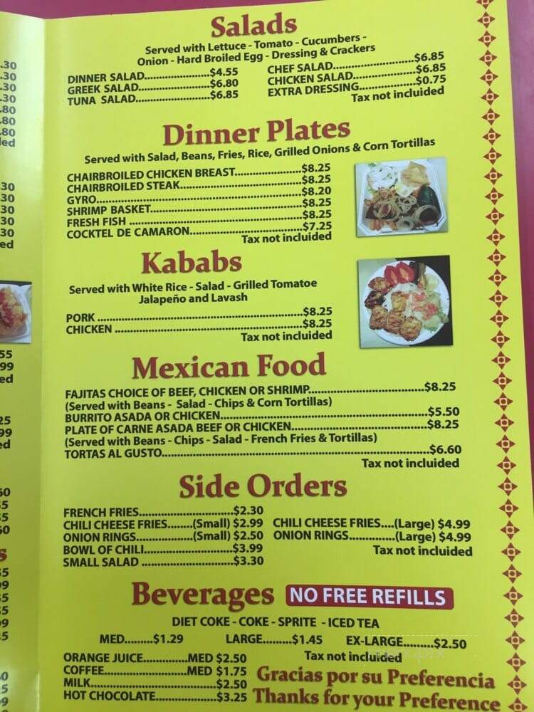 Tommies Jr Burgers - Sun Valley, CA menu_pic