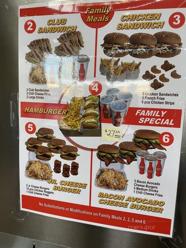 Tom's Jr's Burgers - Los Angeles, CA menu_pic