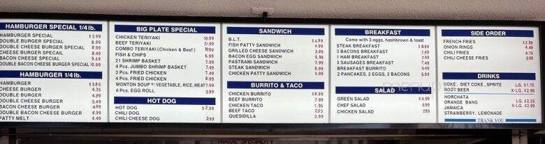 Tom's - Long Beach, CA menu_pic