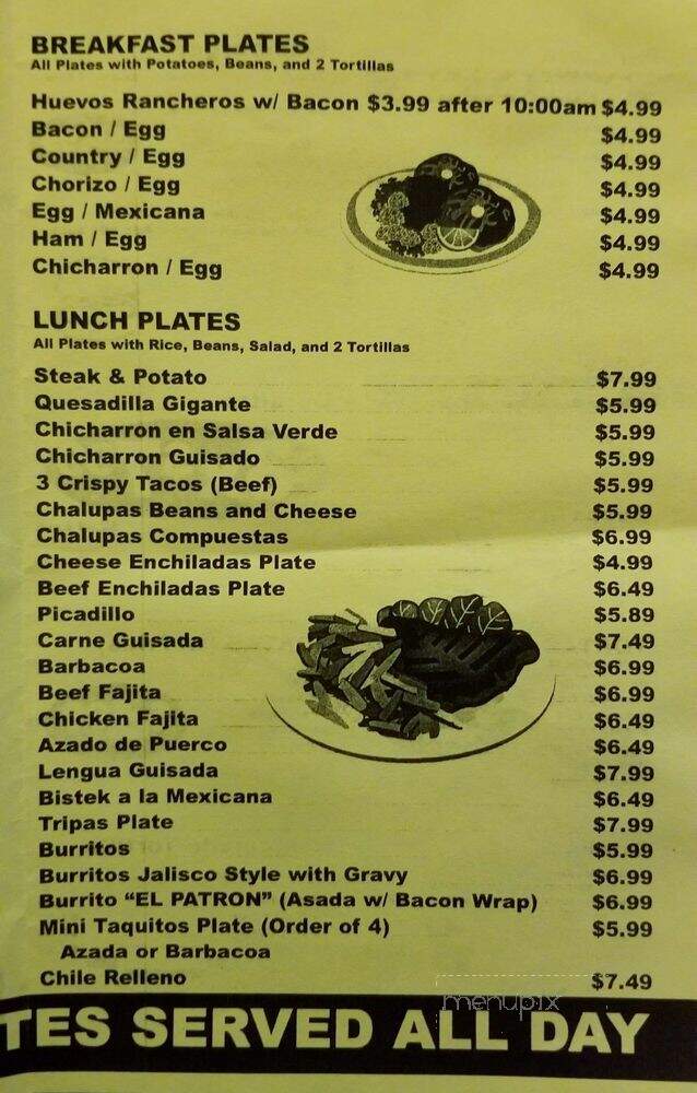 Tony's Tacos To Go - San Antonio, TX menu_pic