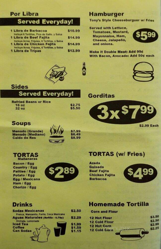 Tony's Tacos To Go - San Antonio, TX
