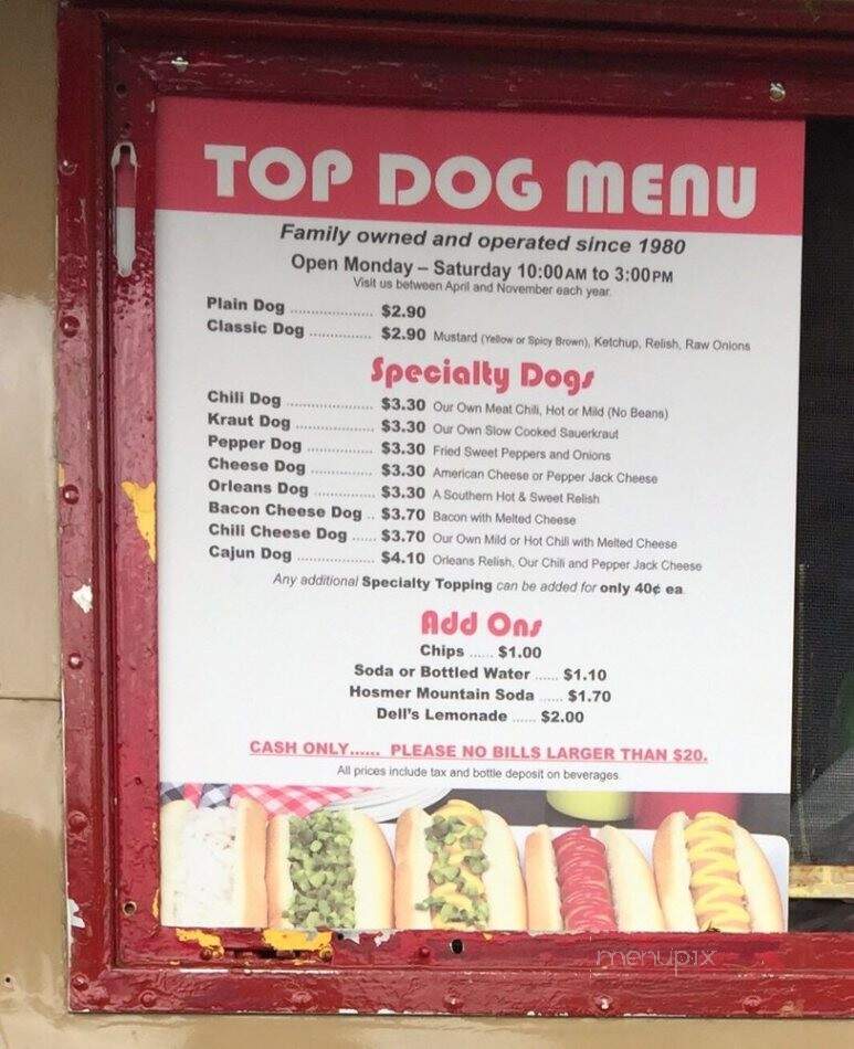Top Dog Hot Dog - Portland, CT menu_pic