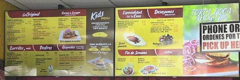 Tortas Ahogadas La Originales - San Fernando, CA menu_pic