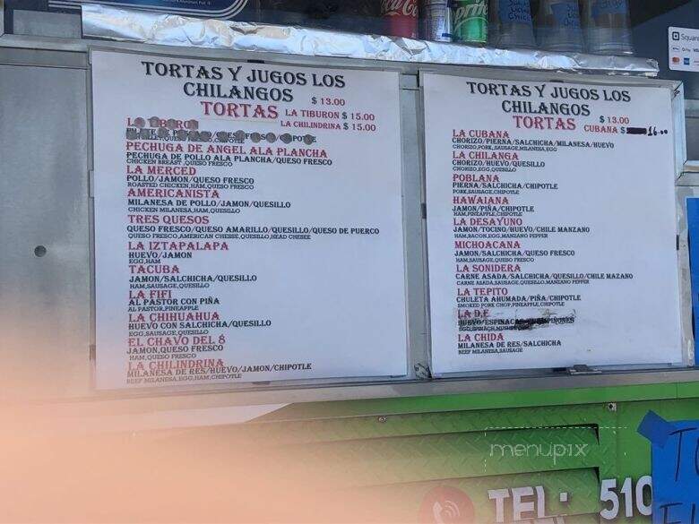Tortas Y Jugos Los Chilangos - San Pablo, CA menu_pic