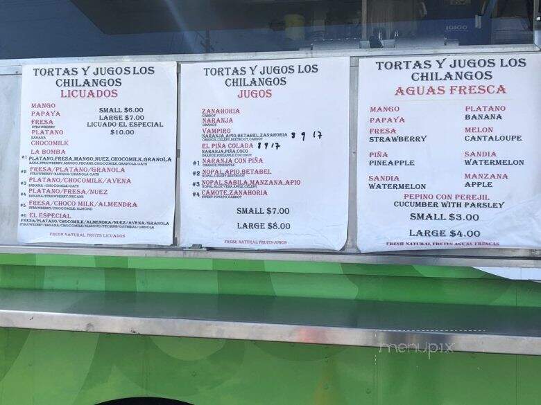 Tortas Y Jugos Los Chilangos - San Pablo, CA menu_pic