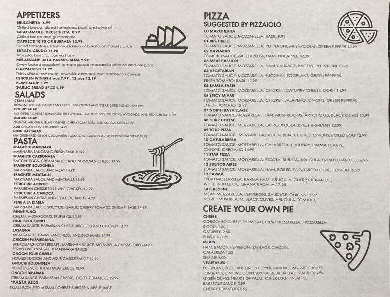 Toto 2 Pizza - Miami Beach, FL menu_pic
