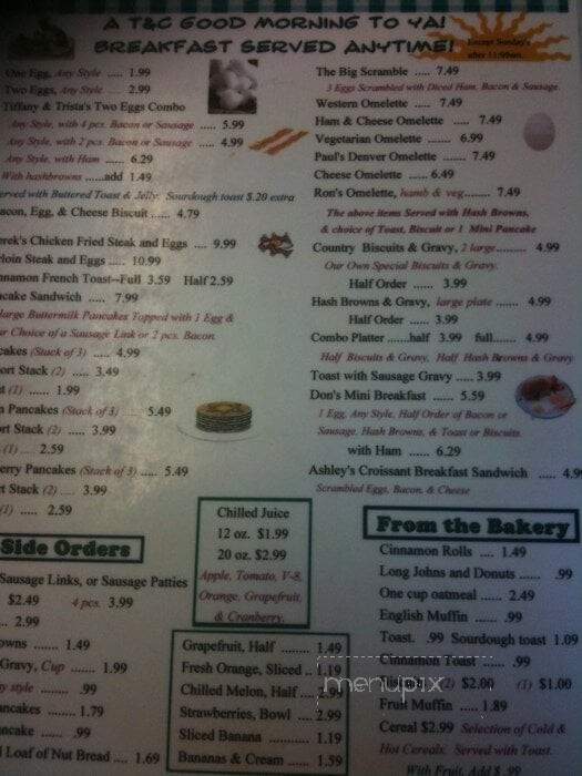 Town & Country Kitchen Office - Norton, KS menu_pic