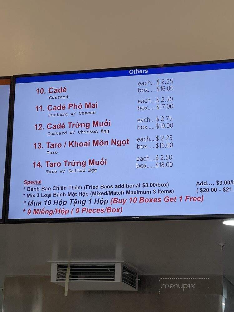 TP Banh Bao 5 - San Jose, CA menu_pic
